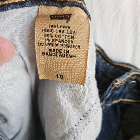 Levi's 515 Jeans Women 10 (31x22) Capris Classic Straight Mid Rise Pockets Blue - Picture 3 of 11